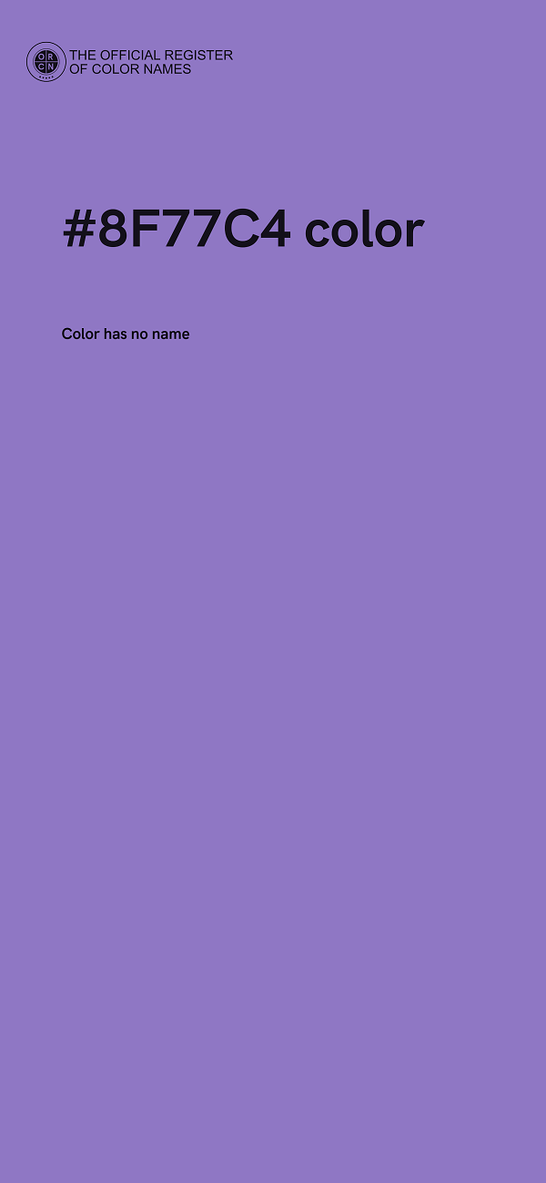 #8F77C4 color image