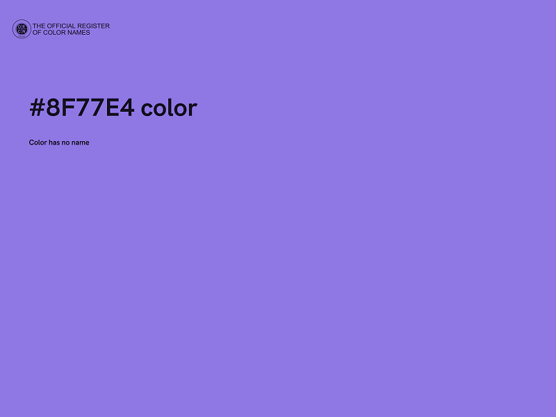 #8F77E4 color image