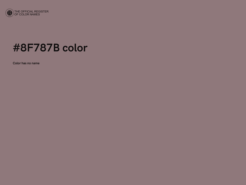 #8F787B color image
