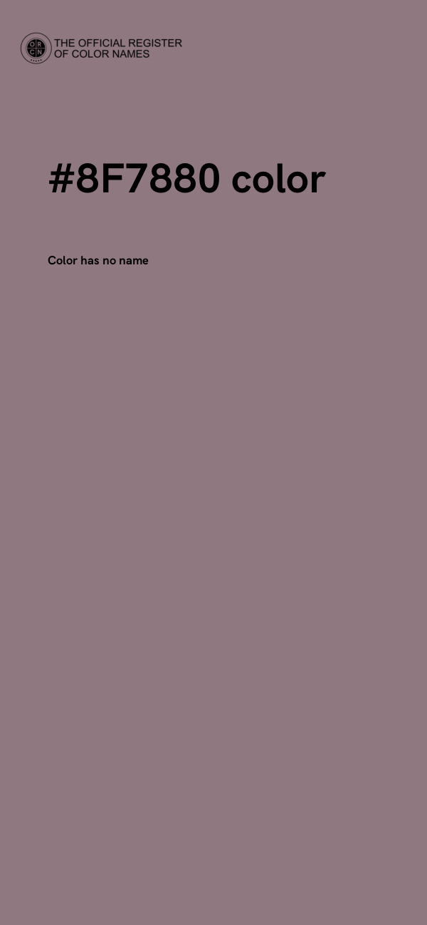 #8F7880 color image