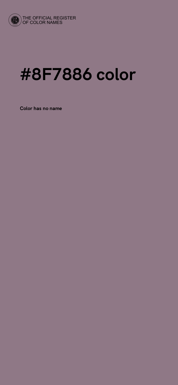 #8F7886 color image
