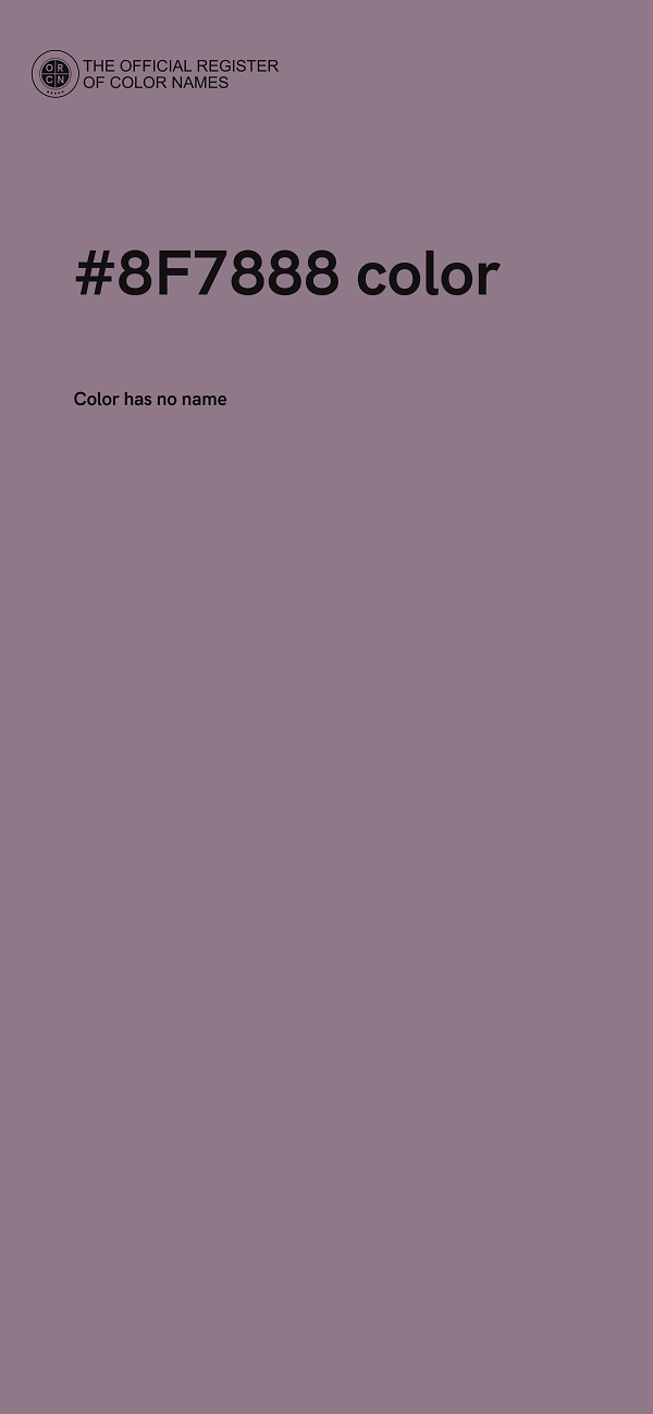 #8F7888 color image