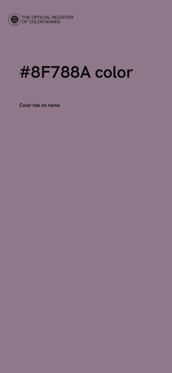 #8F788A color image