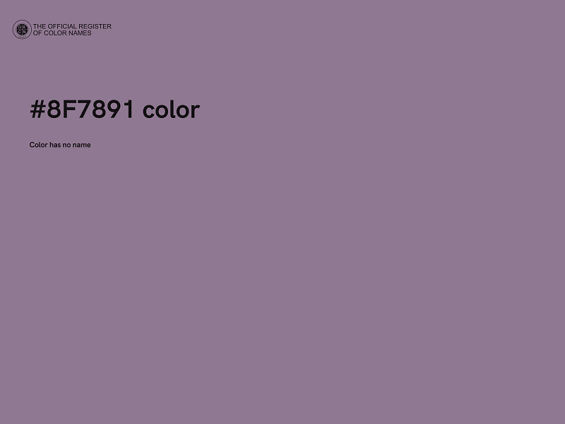 #8F7891 color image