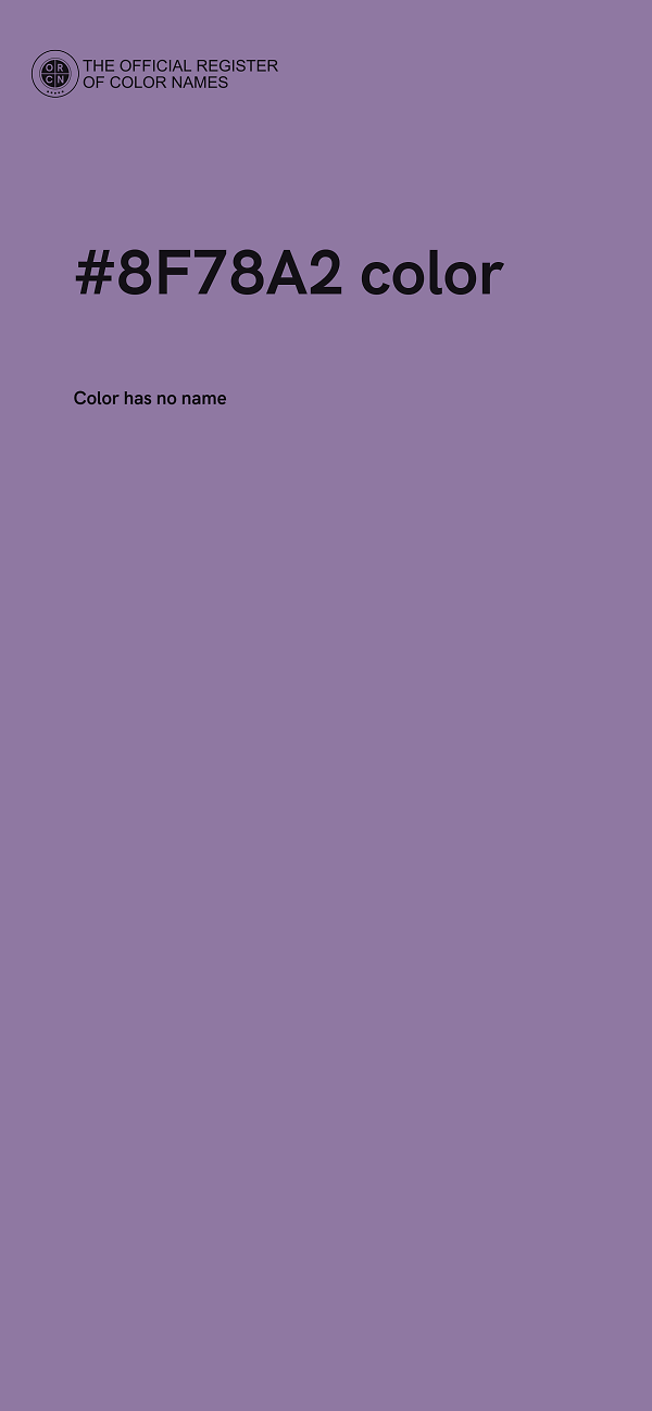 #8F78A2 color image
