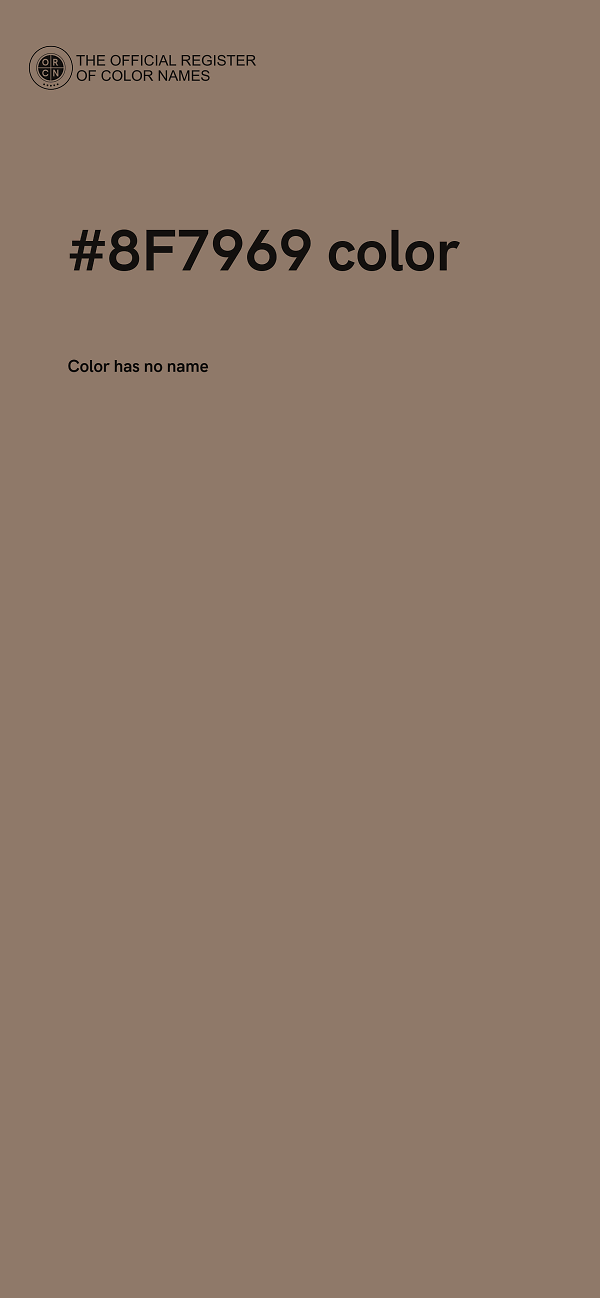 #8F7969 color image