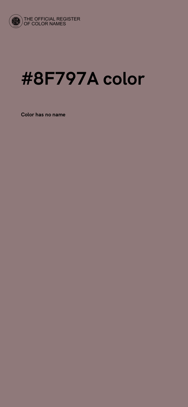 #8F797A color image