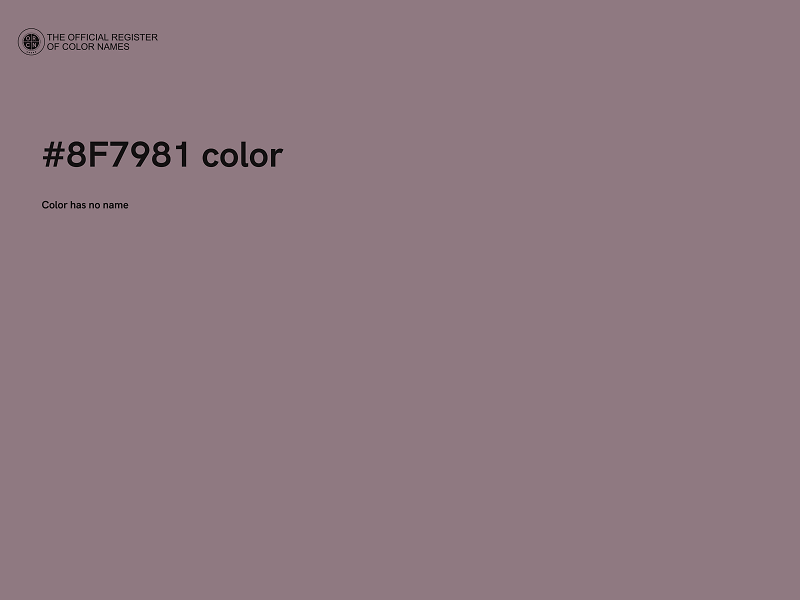 #8F7981 color image