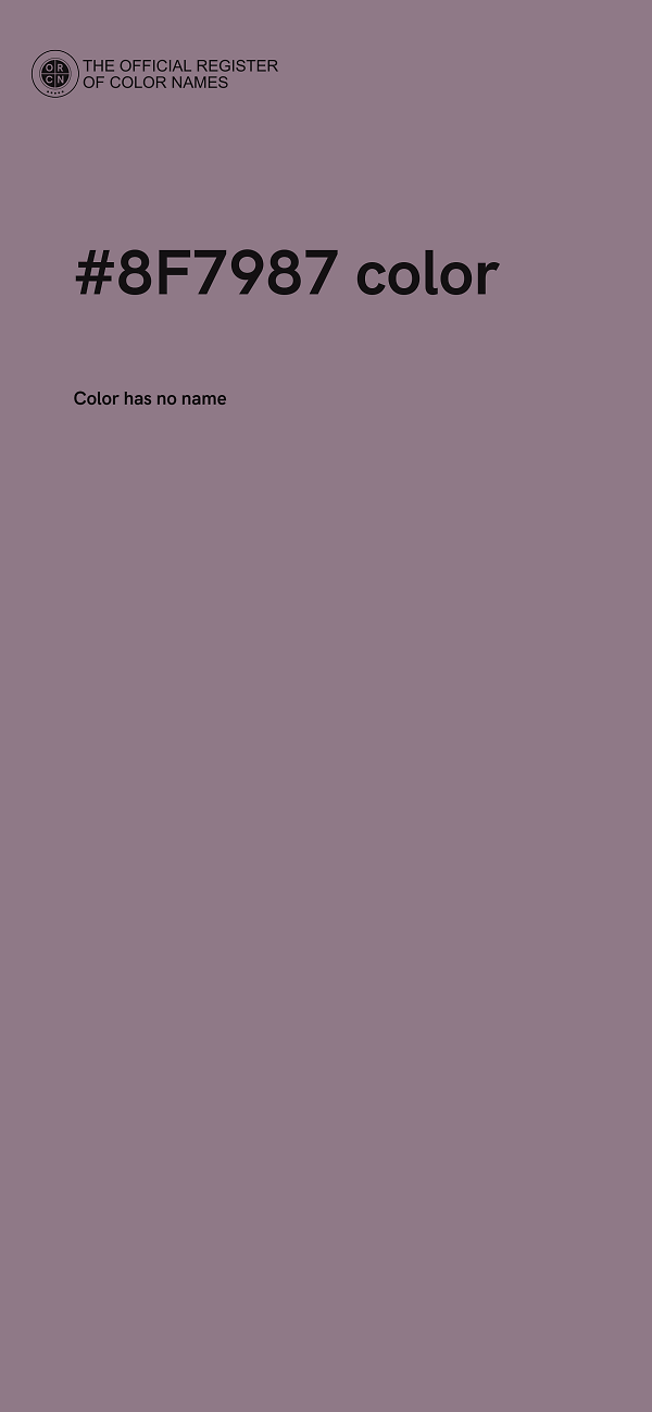 #8F7987 color image