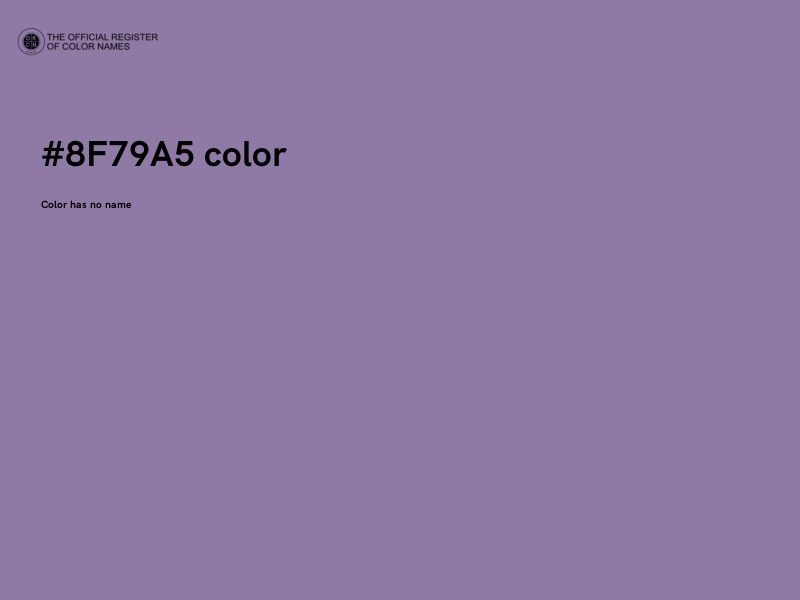#8F79A5 color image