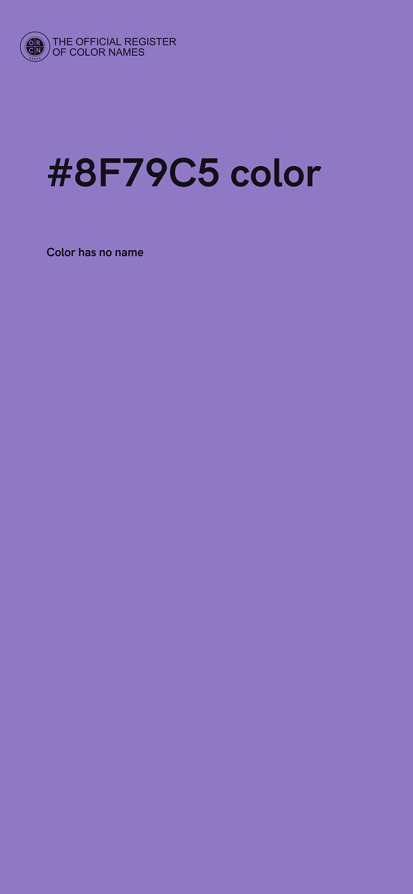 #8F79C5 color image