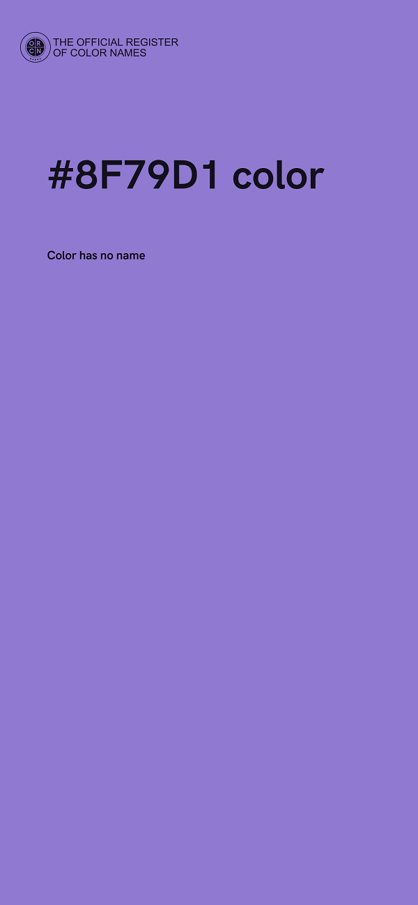 #8F79D1 color image