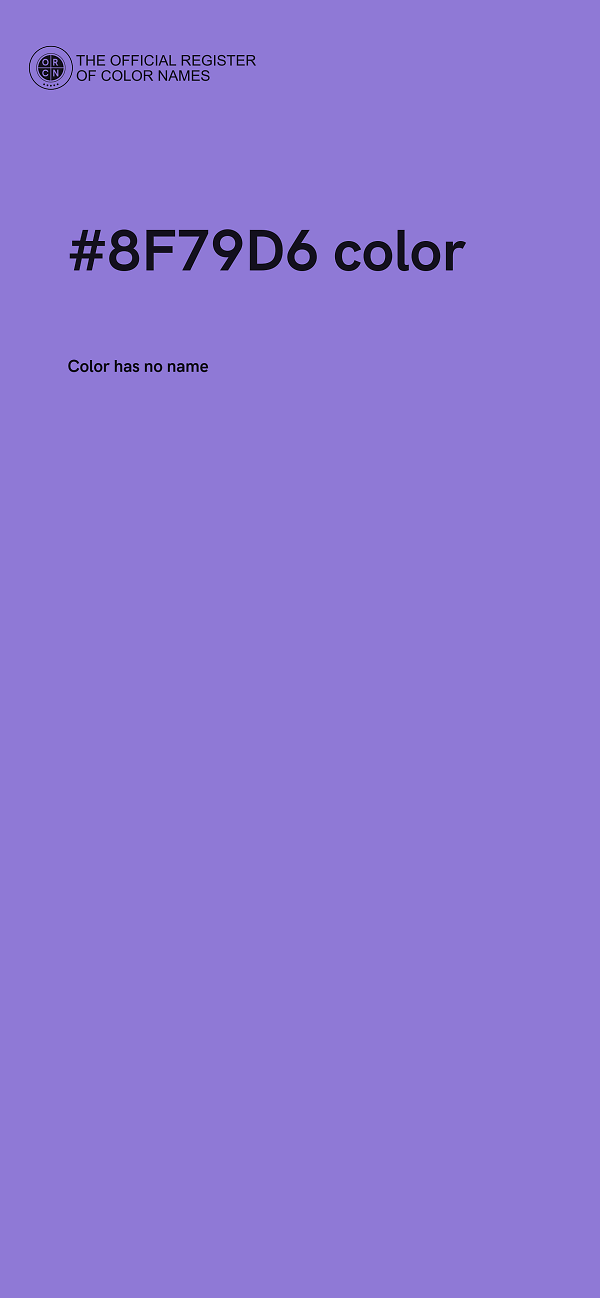 #8F79D6 color image