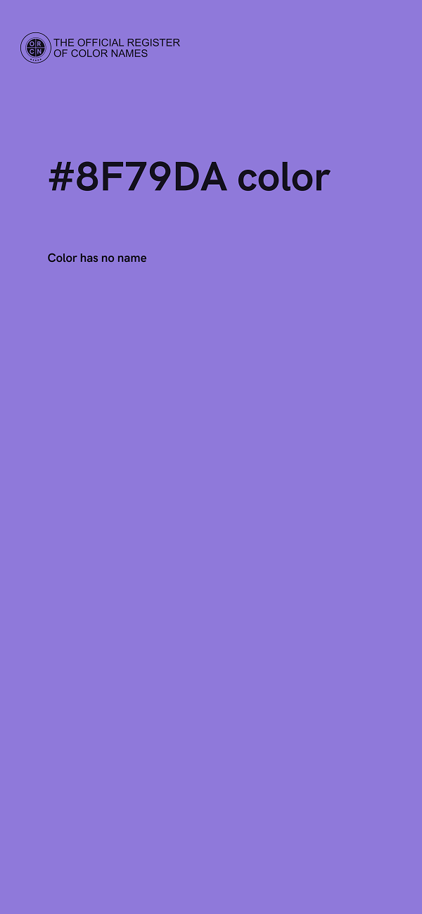 #8F79DA color image
