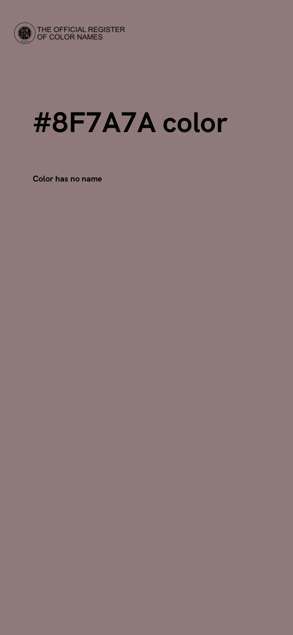#8F7A7A color image