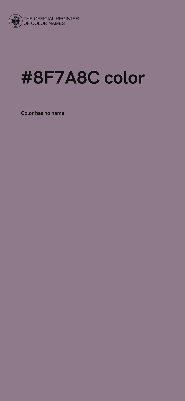 #8F7A8C color image