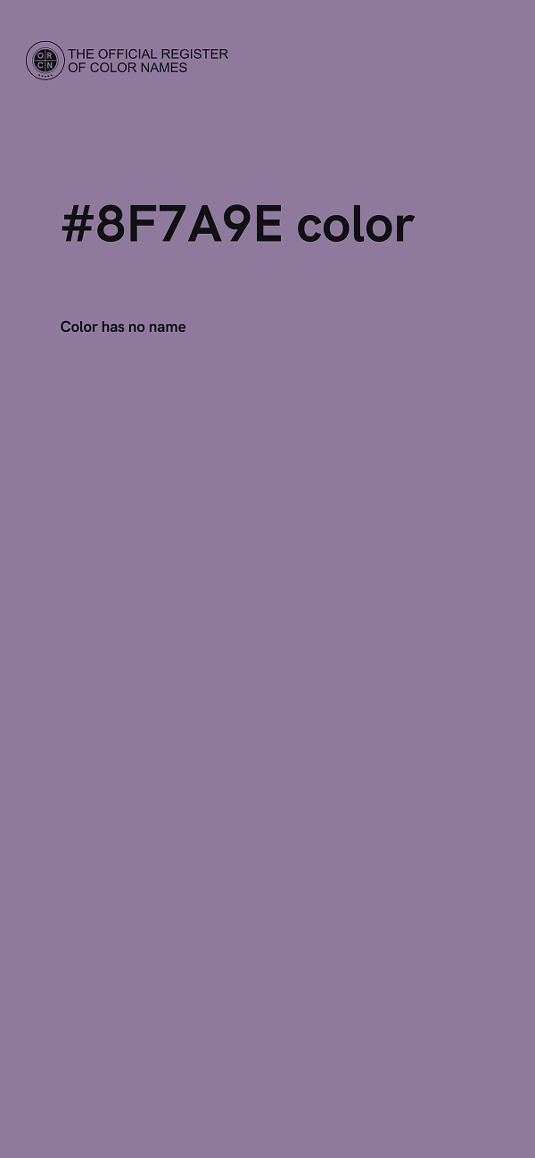 #8F7A9E color image