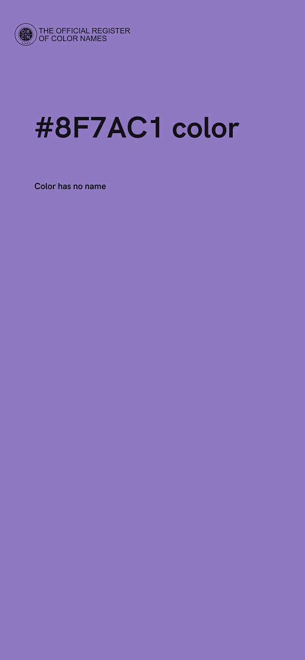 #8F7AC1 color image