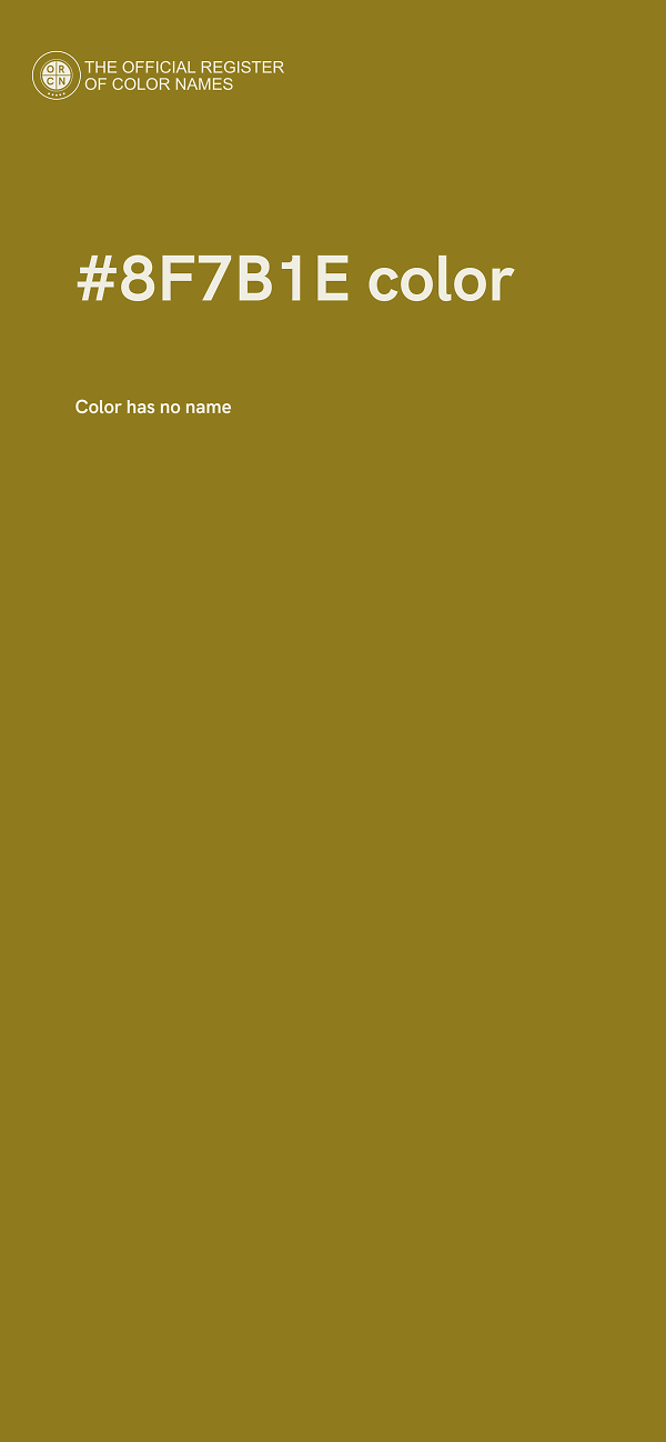 #8F7B1E color image