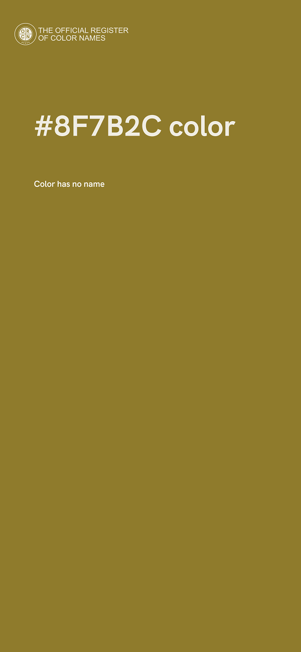 #8F7B2C color image
