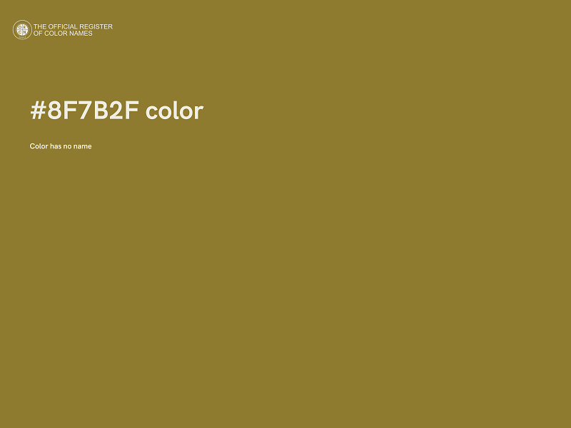 #8F7B2F color image