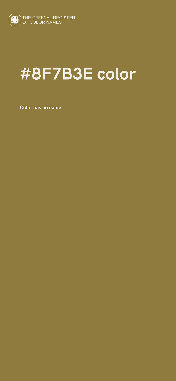 #8F7B3E color image