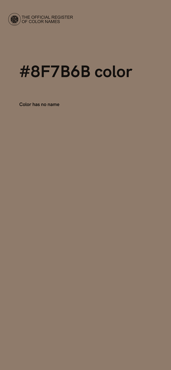 #8F7B6B color image