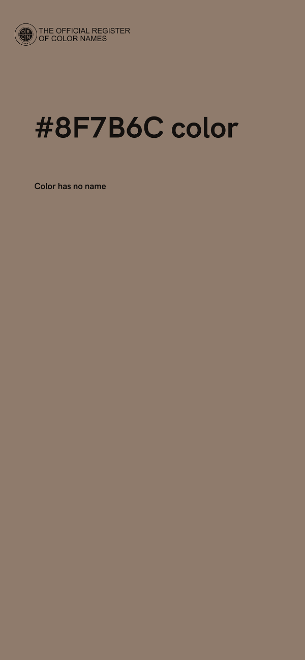#8F7B6C color image