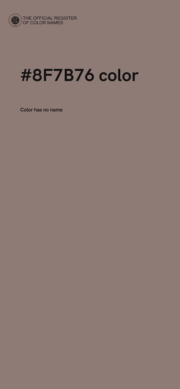 #8F7B76 color image