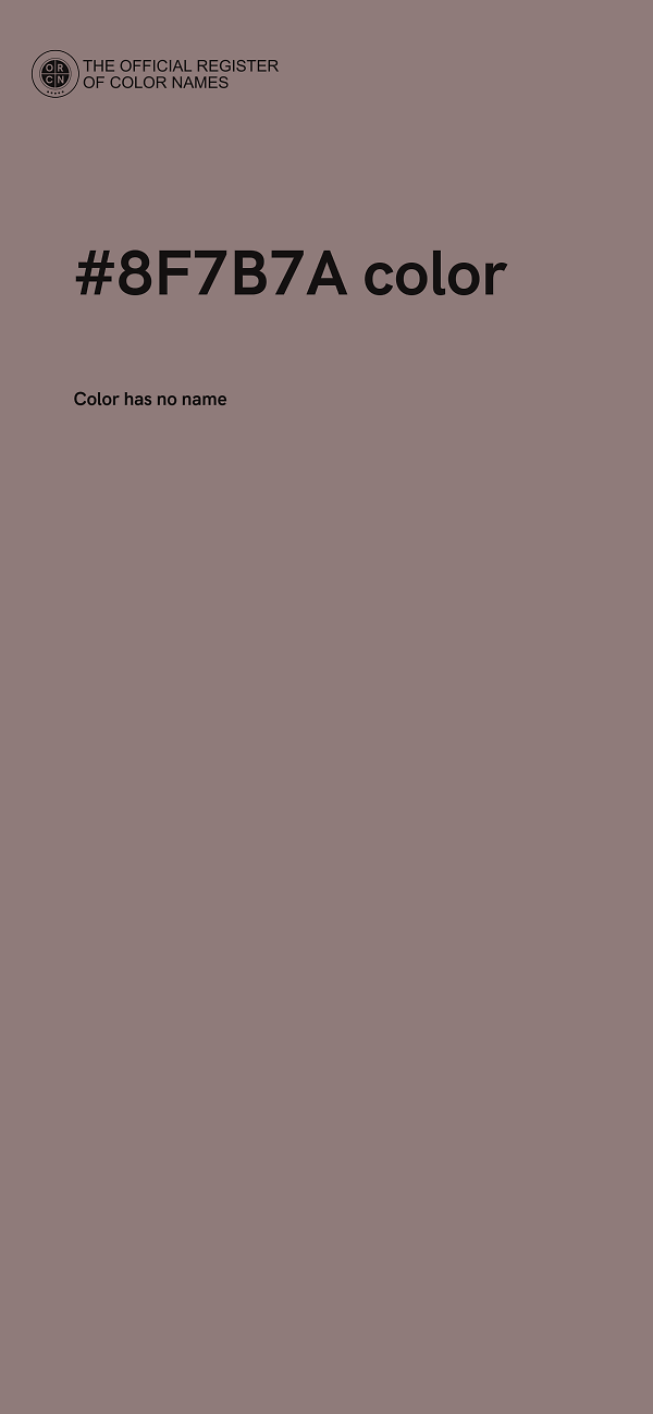 #8F7B7A color image