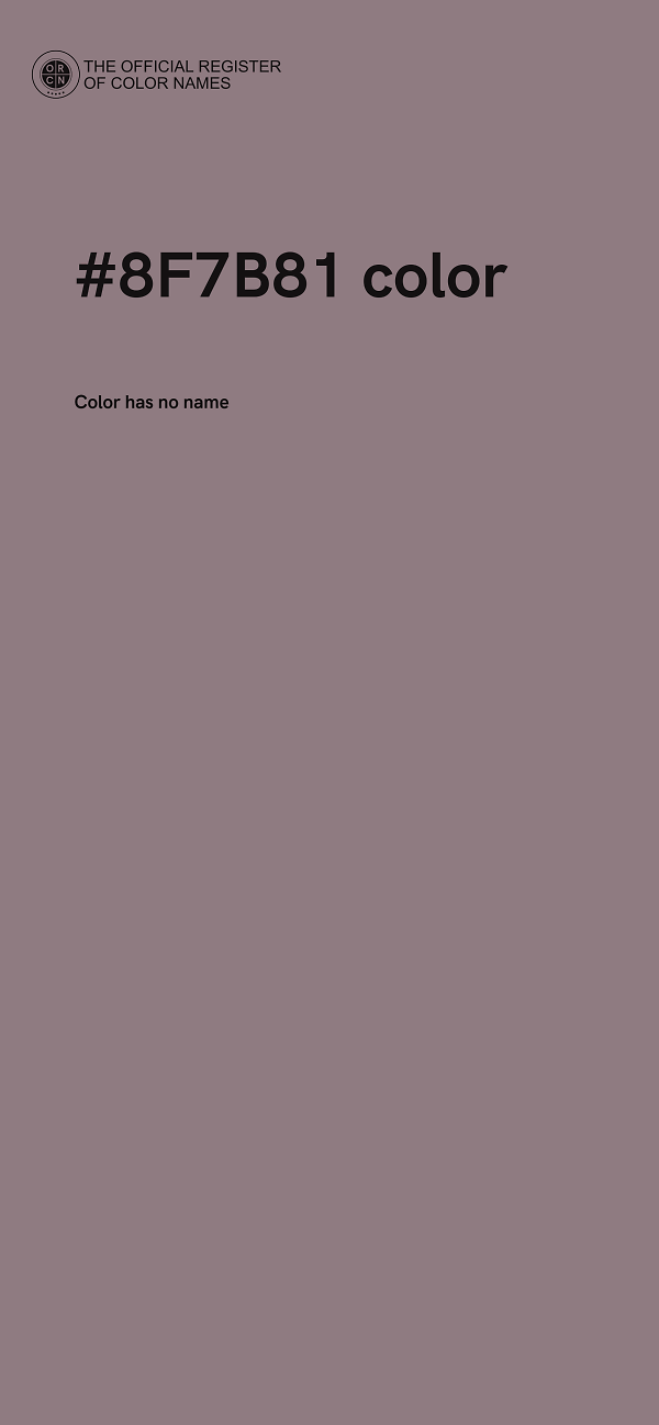 #8F7B81 color image