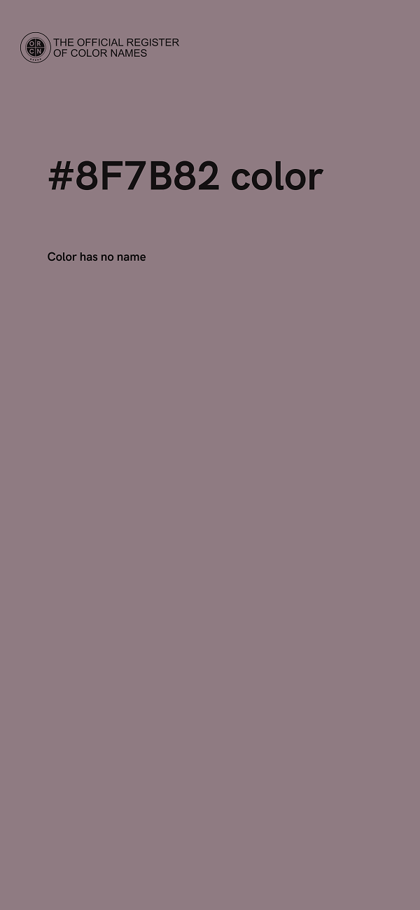 #8F7B82 color image
