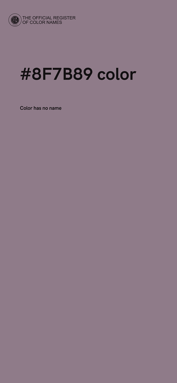 #8F7B89 color image