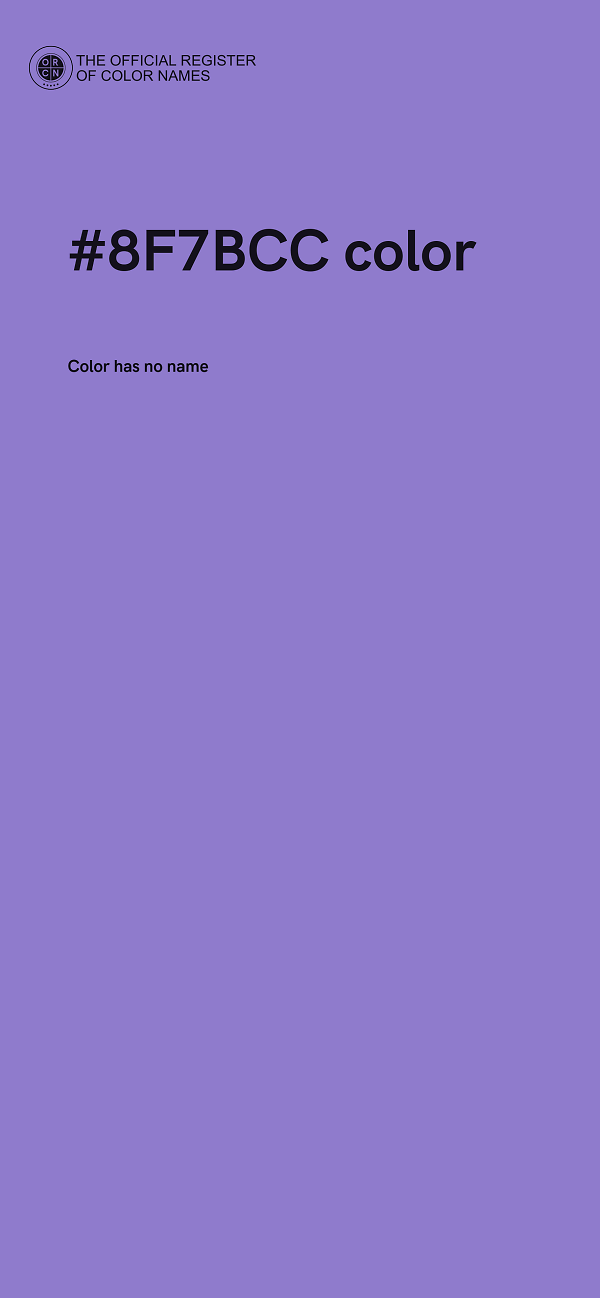 #8F7BCC color image