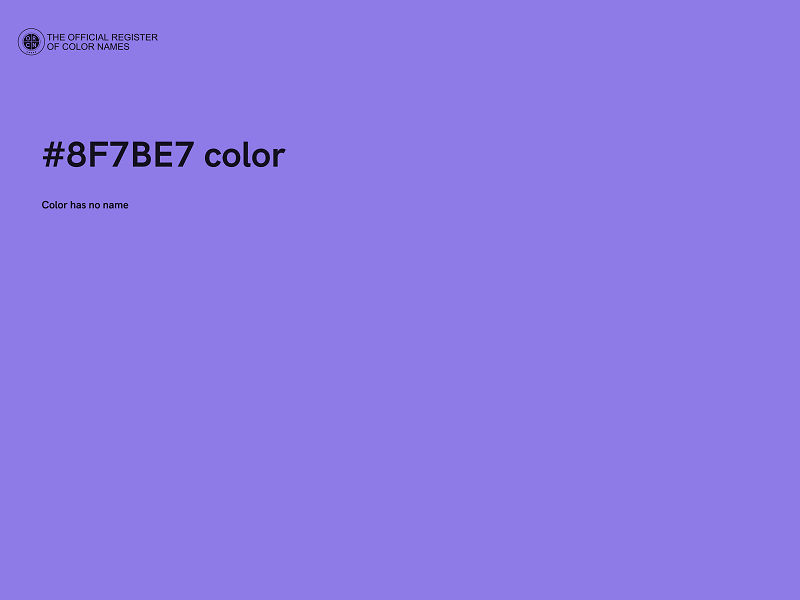 #8F7BE7 color image