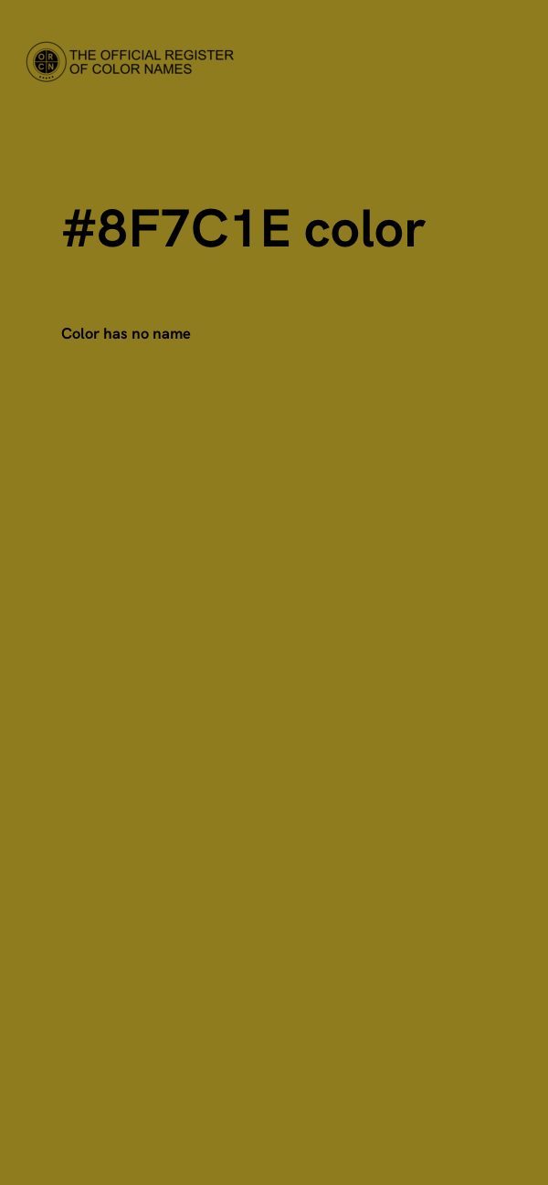 #8F7C1E color image