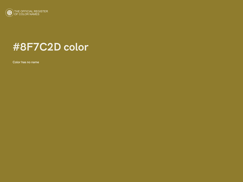 #8F7C2D color image