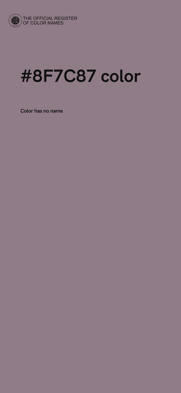 #8F7C87 color image