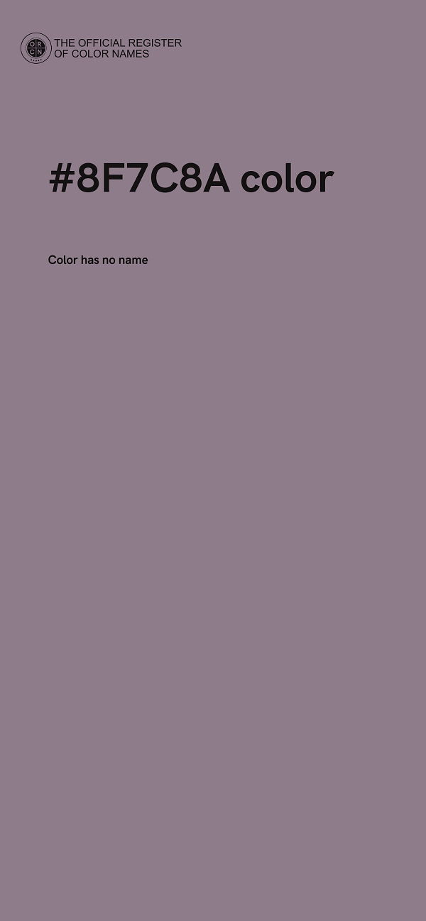 #8F7C8A color image