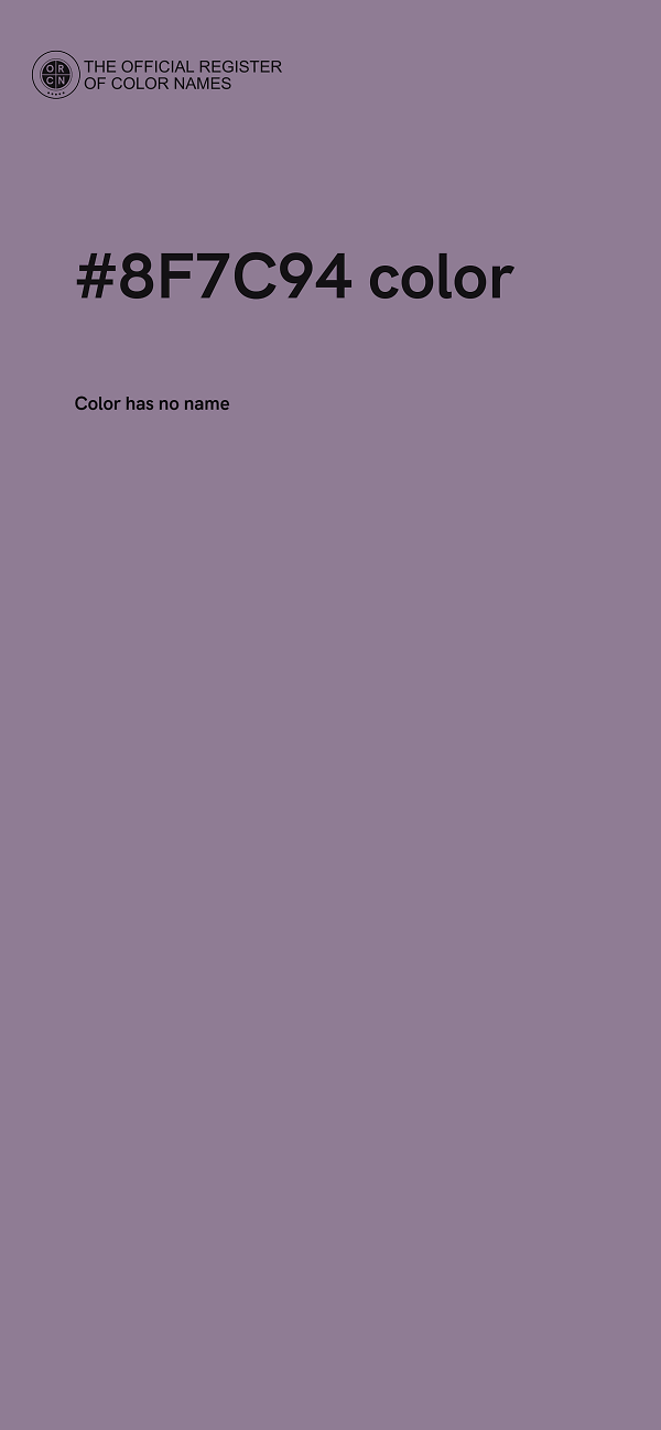 #8F7C94 color image