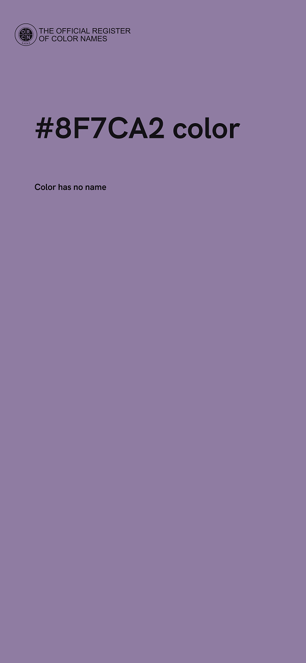 #8F7CA2 color image