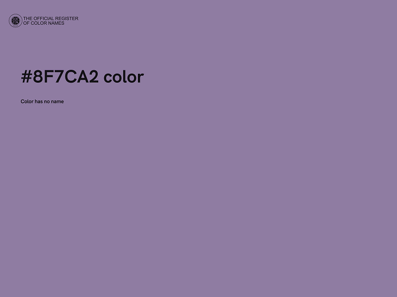 #8F7CA2 color image