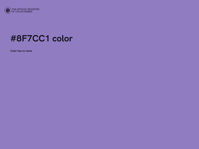 #8F7CC1 color image