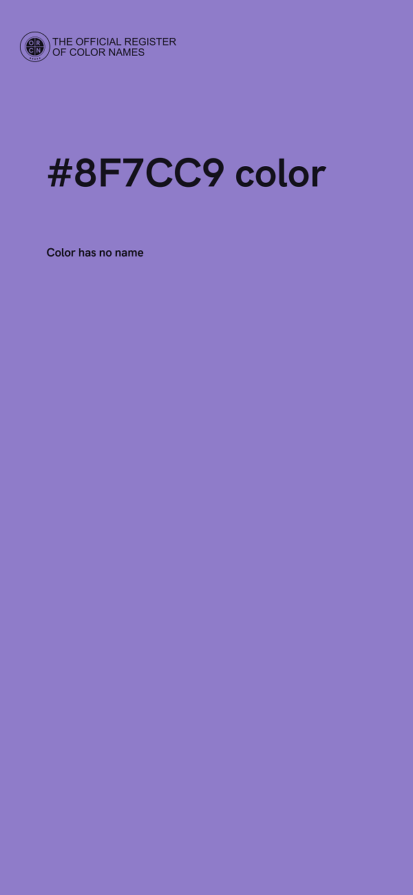 #8F7CC9 color image