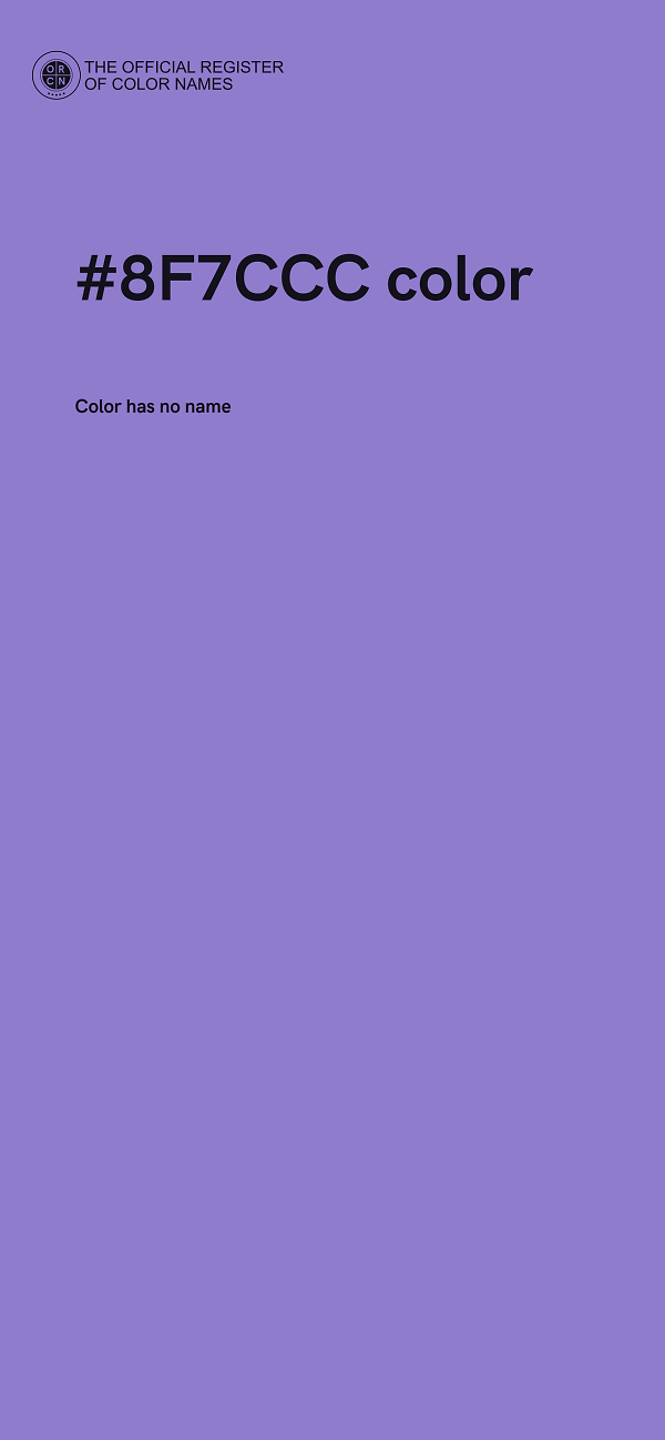 #8F7CCC color image