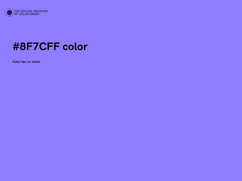 #8F7CFF color image