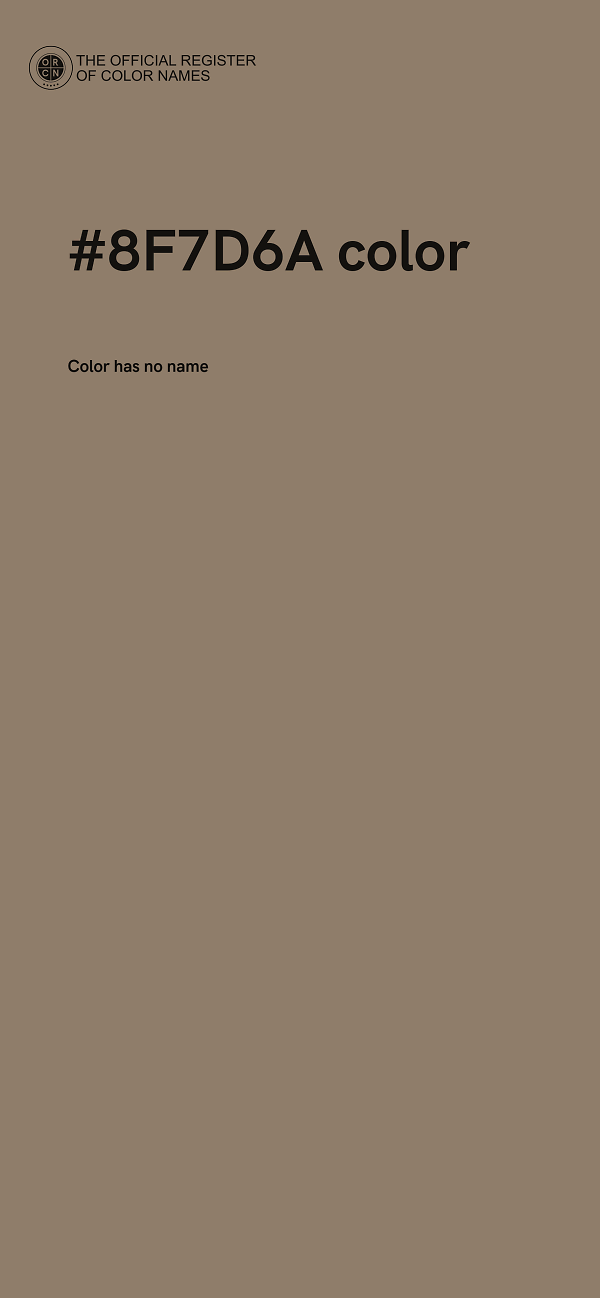 #8F7D6A color image