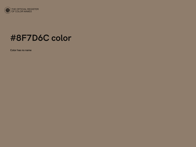 #8F7D6C color image