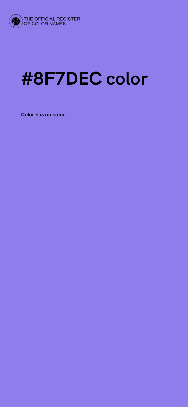 #8F7DEC color image