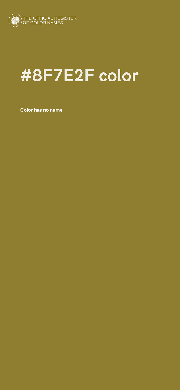 #8F7E2F color image